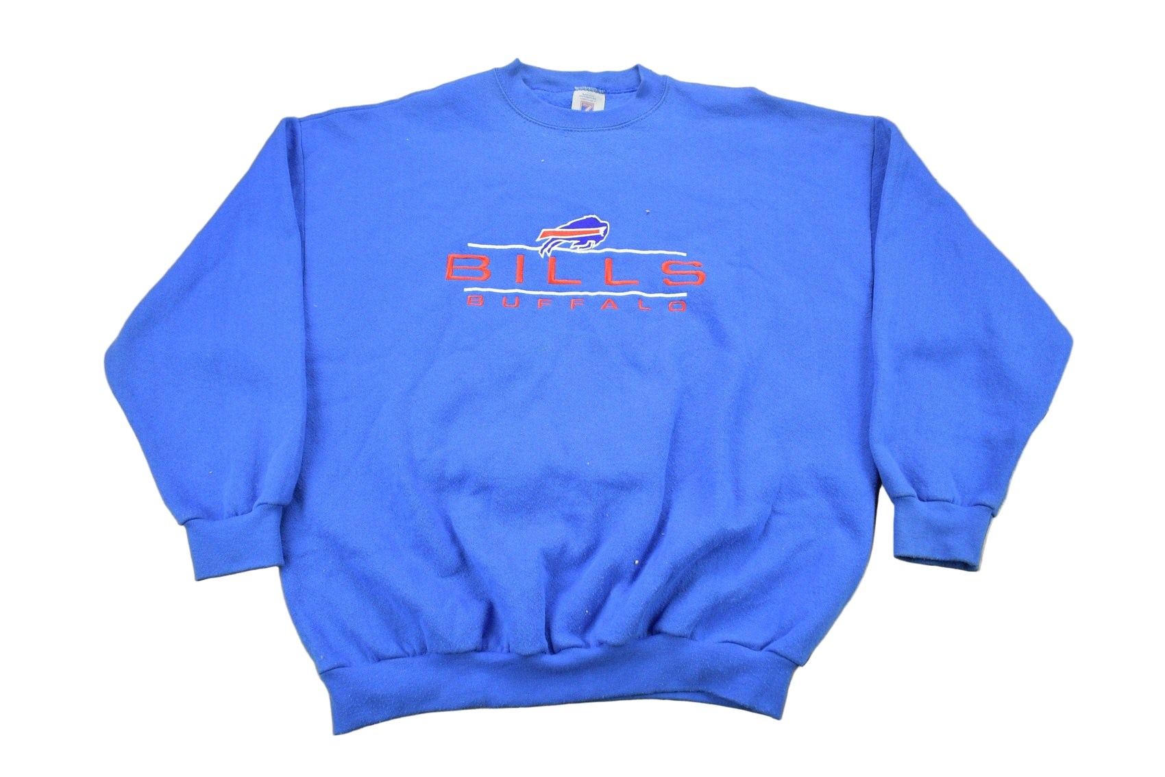 Proper Vintage Clothing > Gender Neutral Adult Clothing > Hoodies & Sweatshirts > Sweatshirts Vintage 1990s Buffalo Bills NFL Embroidered Crewneck Sweatshirt / Made In USA / Vintage Football / Sportswear / Logo 7 / Bills Mafia