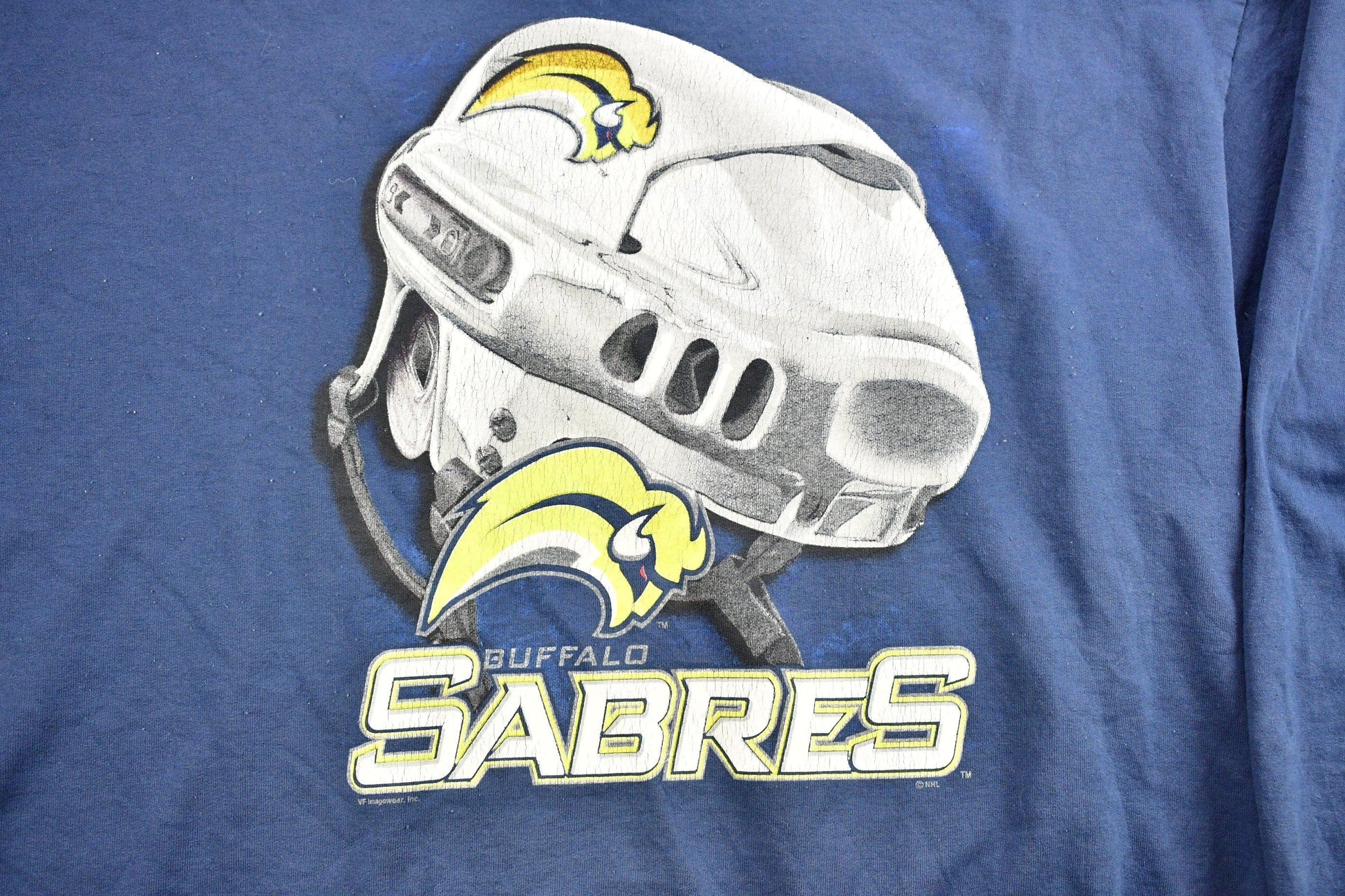 Proper Vintage Clothing > Gender Neutral Adult Clothing > Hoodies & Sweatshirts > Sweatshirts Vintage 1990s Buffalo Sabres NHL CSA Crewneck Sweatshirt / Made In USA / Hockey / Sportswear / Athleisure / Americana