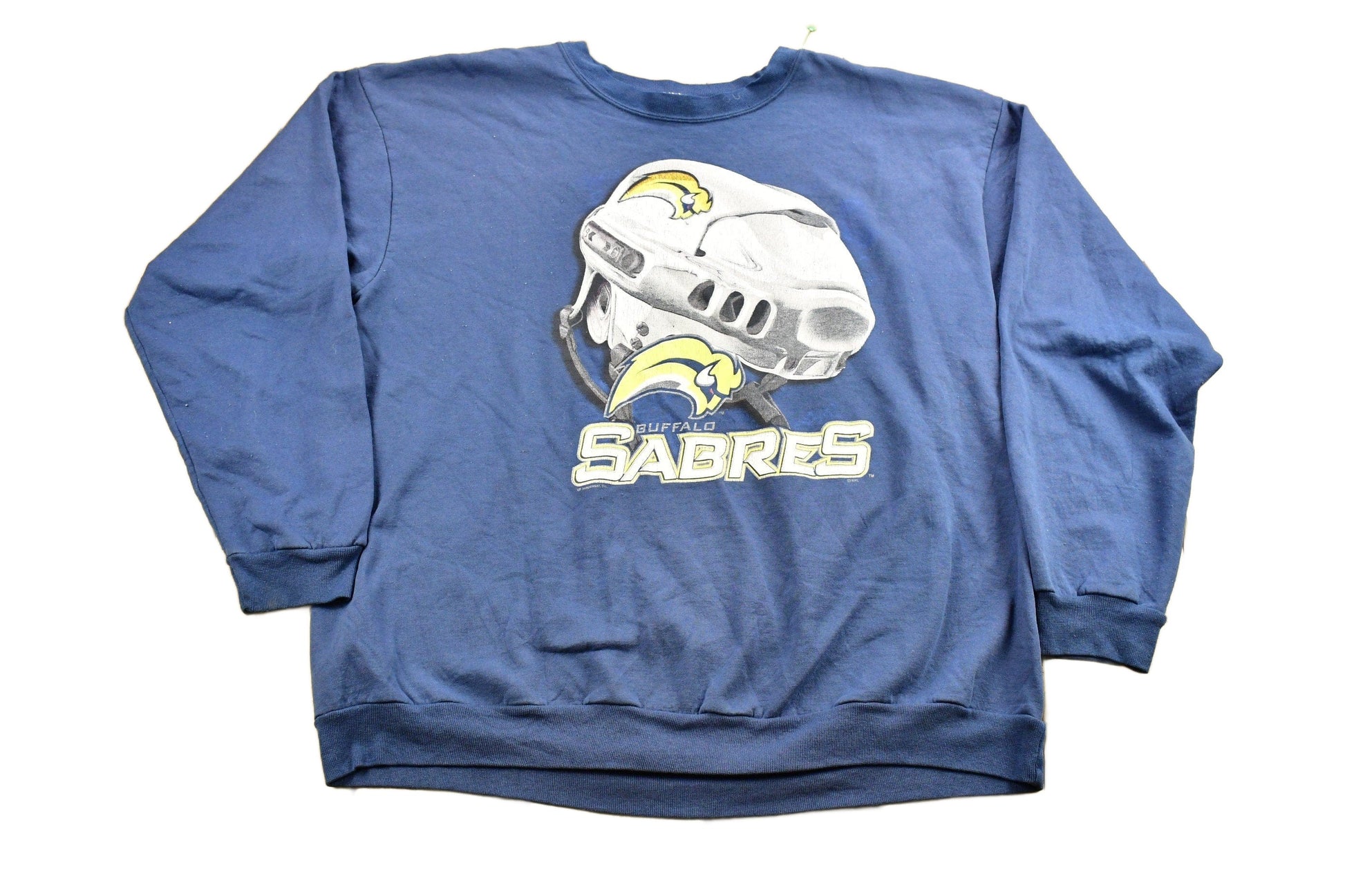 Proper Vintage Clothing > Gender Neutral Adult Clothing > Hoodies & Sweatshirts > Sweatshirts Vintage 1990s Buffalo Sabres NHL CSA Crewneck Sweatshirt / Made In USA / Hockey / Sportswear / Athleisure / Americana