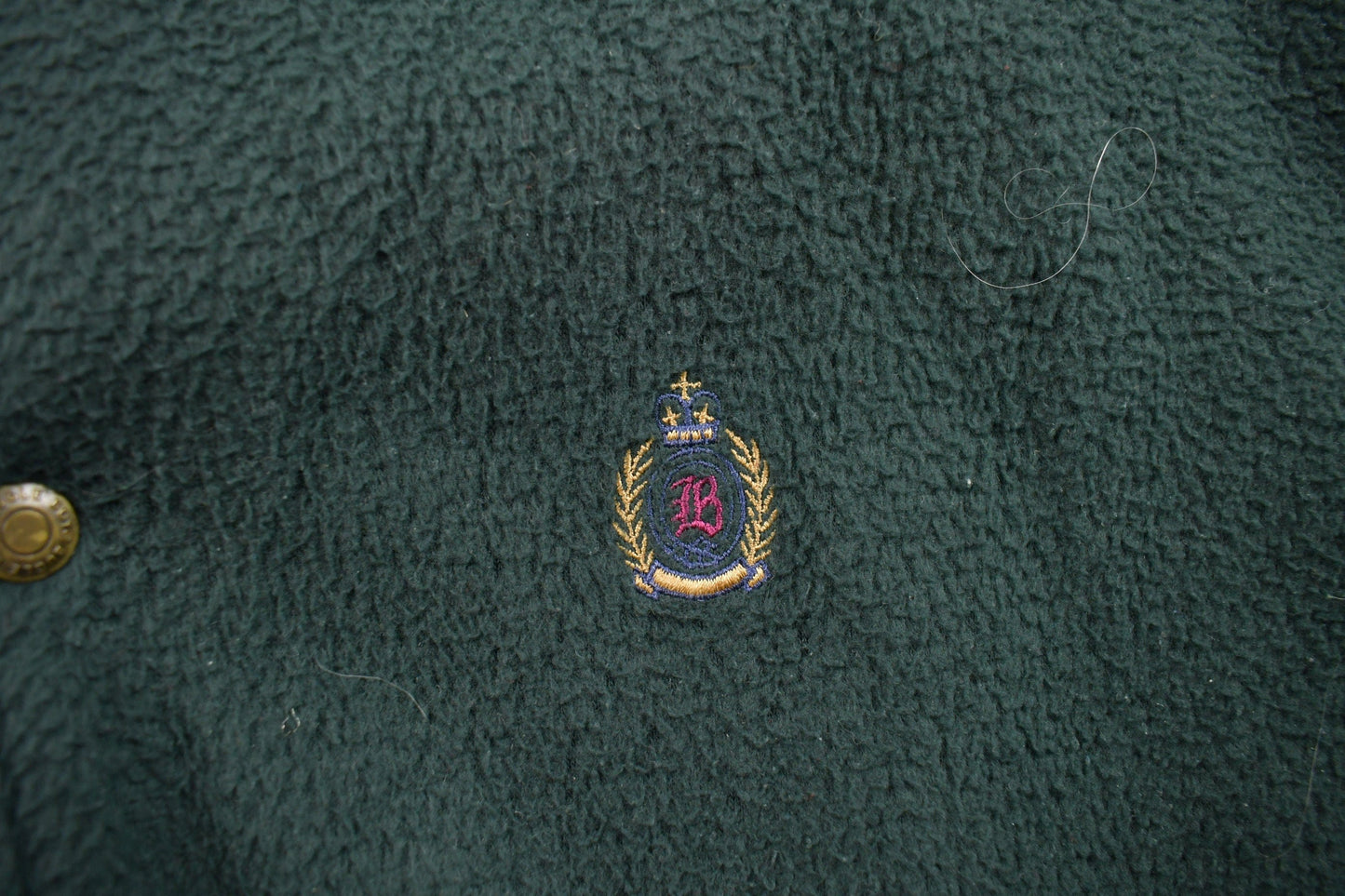 Proper Vintage Clothing > Gender Neutral Adult Clothing > Hoodies & Sweatshirts > Sweatshirts Vintage 1990s Bugle Boy Fleece Varsity Sweater / Outdoorsman / 90s Sweater / Streetwear / 90s Bugle Boy / Fleece Zip up / Fleece Jacket