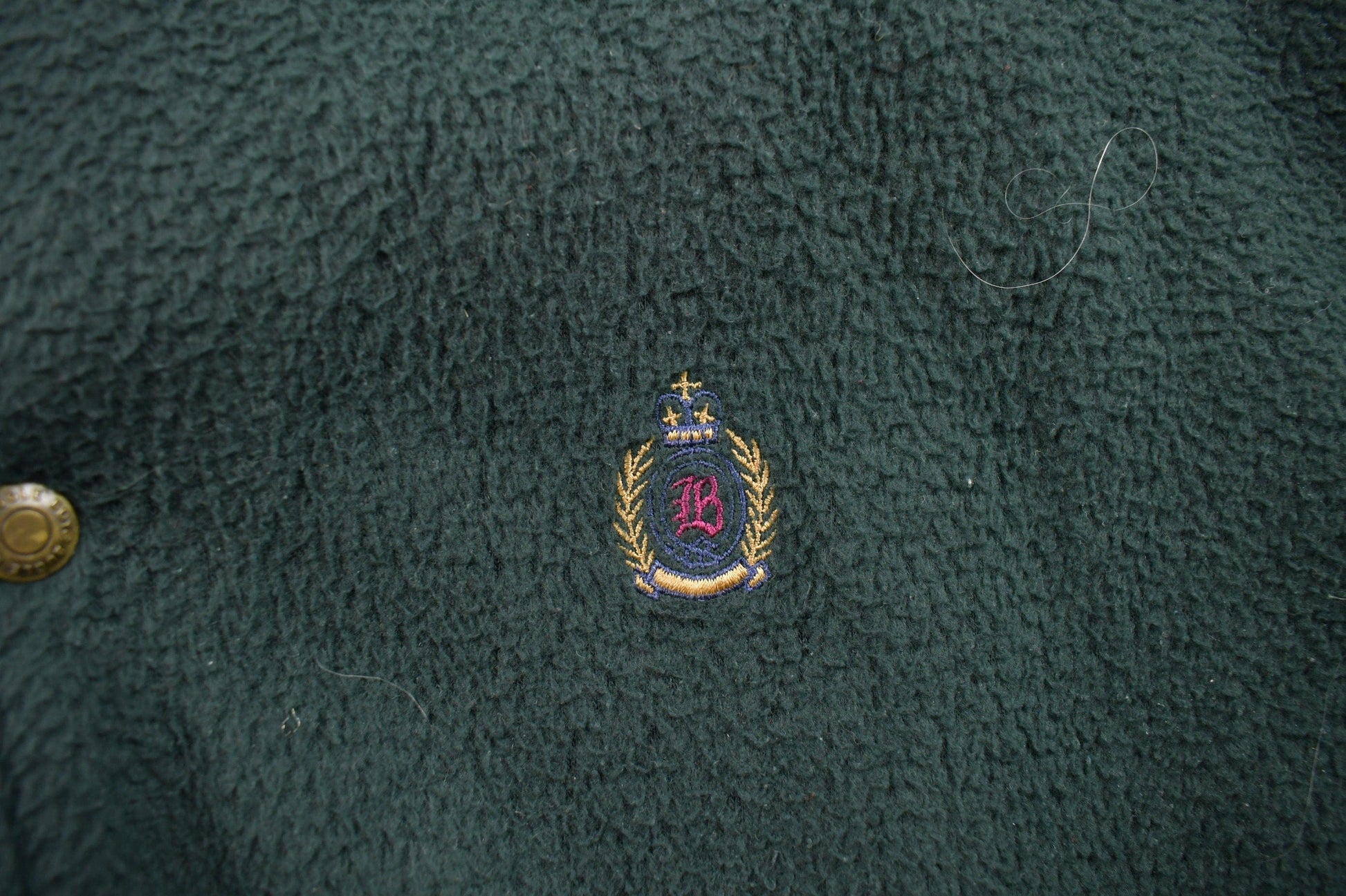 Proper Vintage Clothing > Gender Neutral Adult Clothing > Hoodies & Sweatshirts > Sweatshirts Vintage 1990s Bugle Boy Fleece Varsity Sweater / Outdoorsman / 90s Sweater / Streetwear / 90s Bugle Boy / Fleece Zip up / Fleece Jacket