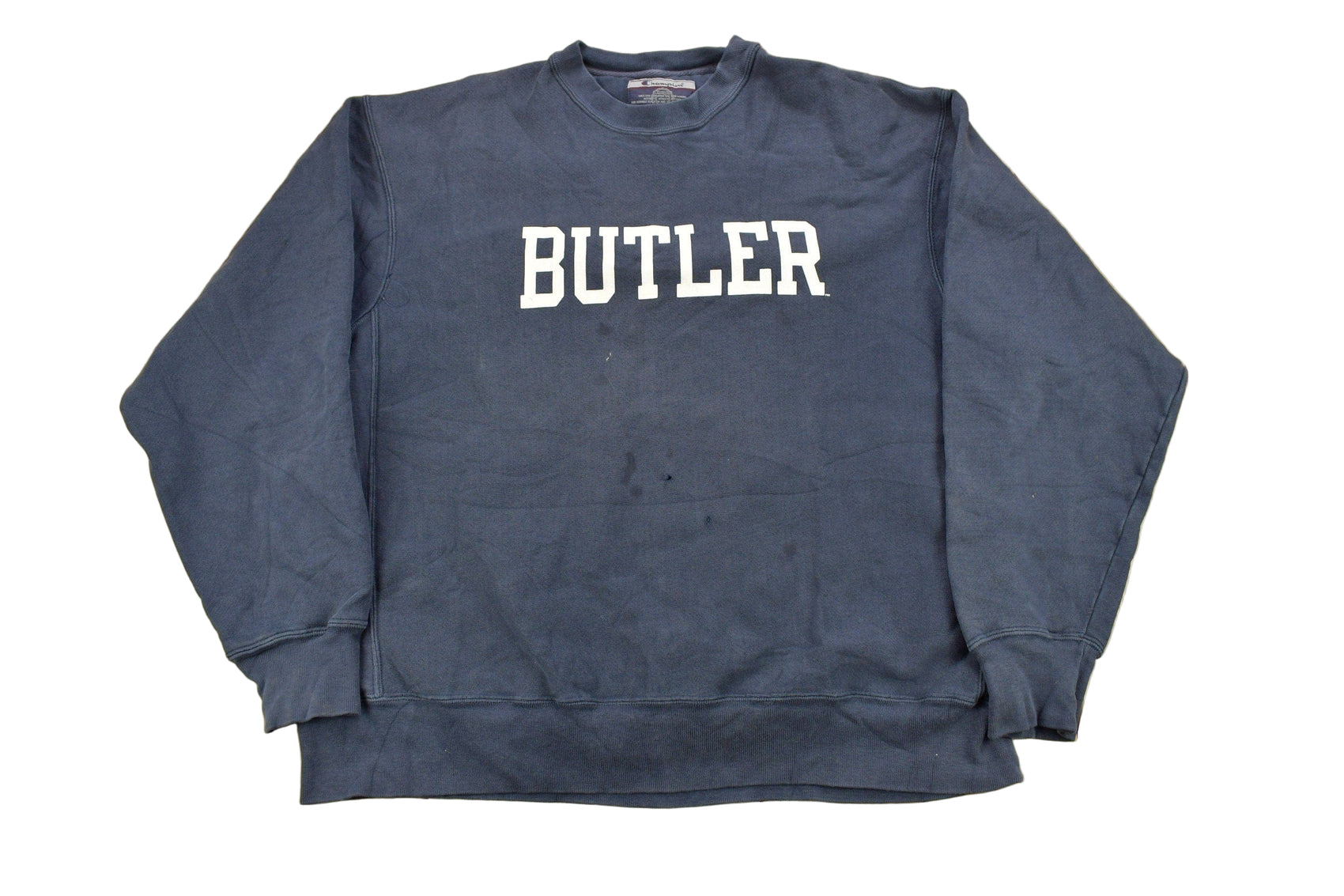 Proper Vintage Clothing > Gender Neutral Adult Clothing > Hoodies & Sweatshirts > Sweatshirts Vintage 1990s Butler University Original Reverse Weave Collegiate Crewneck / Embroidered / NCAA Sweatshirt / Sportswear / Americana