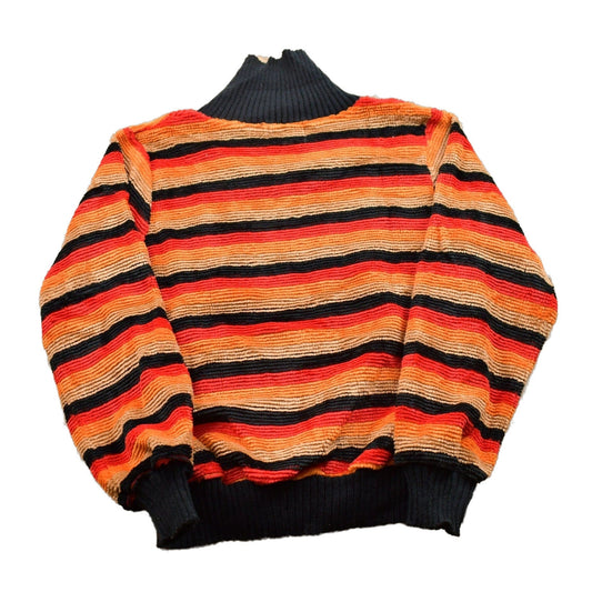 Proper Vintage Clothing > Gender Neutral Adult Clothing > Hoodies & Sweatshirts > Sweatshirts Vintage 1990s Cadogan Court Striped Knitted Sweater / Vintage 90s Sweater / All Over Pattern / Colorful / Sweatshirt / Abstract Pattern
