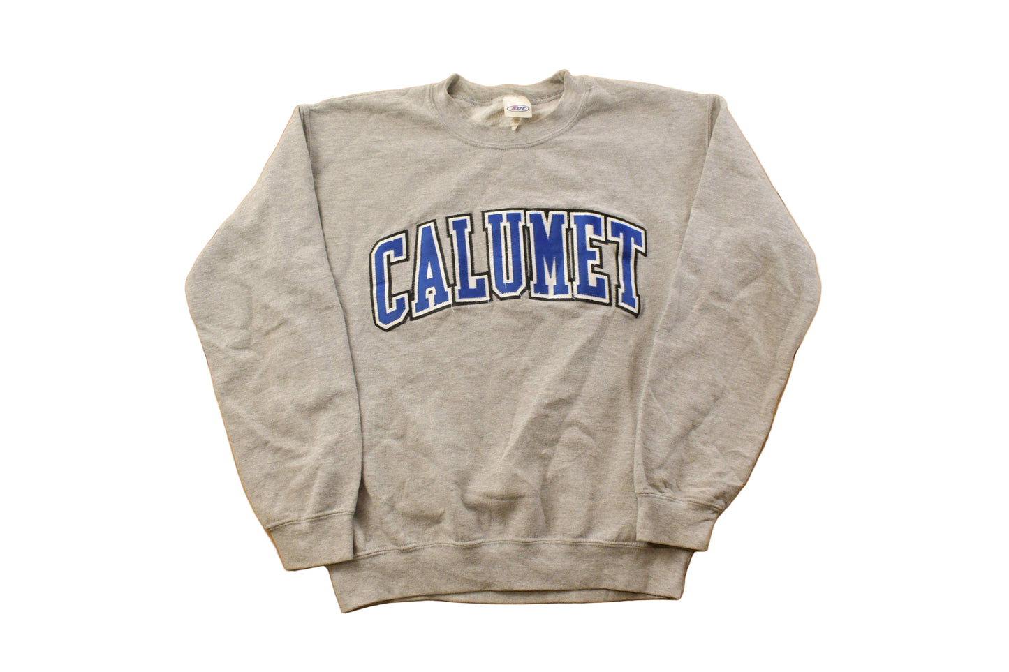 Proper Vintage Clothing > Gender Neutral Adult Clothing > Hoodies & Sweatshirts > Sweatshirts Vintage 1990s Calumet College Crewneck / Embroidered / NCAA Sweatshirt / Sportswear / Americana