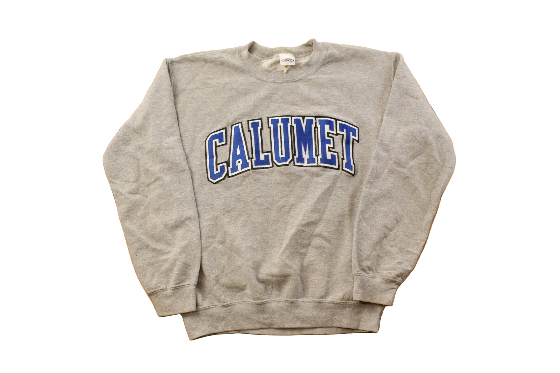 Proper Vintage Clothing > Gender Neutral Adult Clothing > Hoodies & Sweatshirts > Sweatshirts Vintage 1990s Calumet College Crewneck / Embroidered / NCAA Sweatshirt / Sportswear / Americana