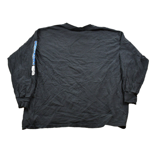 Proper Vintage Clothing > Gender Neutral Adult Clothing > Hoodies & Sweatshirts > Sweatshirts Vintage 1990s Carolina Panthers NFL Long Sleeved T-Shirt / 90s Crewneck / Souvenir / Athleisure / Streetwear / Travel And Tourism