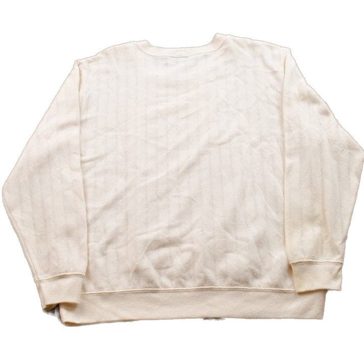 Proper Vintage Clothing > Gender Neutral Adult Clothing > Hoodies & Sweatshirts > Sweatshirts Vintage 1990s Casual News Blank White Crewneck Sweatshirt / 90s Crewneck / Made In USA / Essential / Streetwear / 90s Blank / White Crewneck