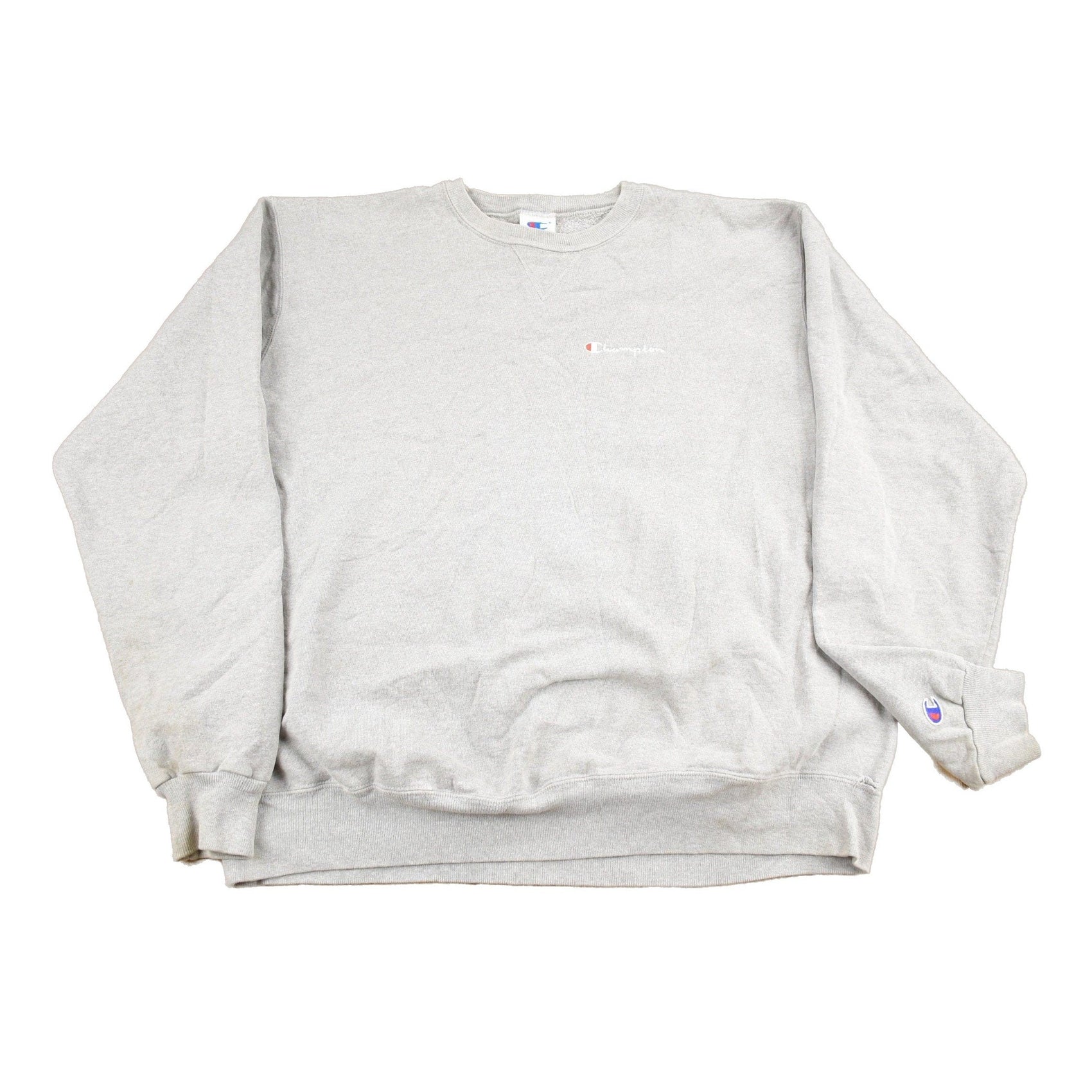Proper Vintage Clothing > Gender Neutral Adult Clothing > Hoodies & Sweatshirts > Sweatshirts Vintage 1990s Champion Blank Grey Crewneck Sweatshirt / Vintage Champion / Vintage Blank