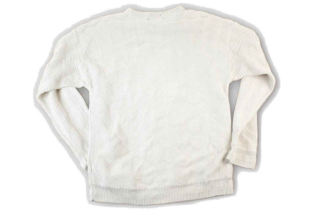 Proper Vintage Clothing > Gender Neutral Adult Clothing > Hoodies & Sweatshirts > Sweatshirts Vintage 1990s Chaps Ralph Lauren Knit Abstract Pattern Crewneck Sweater Mens L / 90s Crewneck / Preppy Knits / Wool Blend / Cotton Blend
