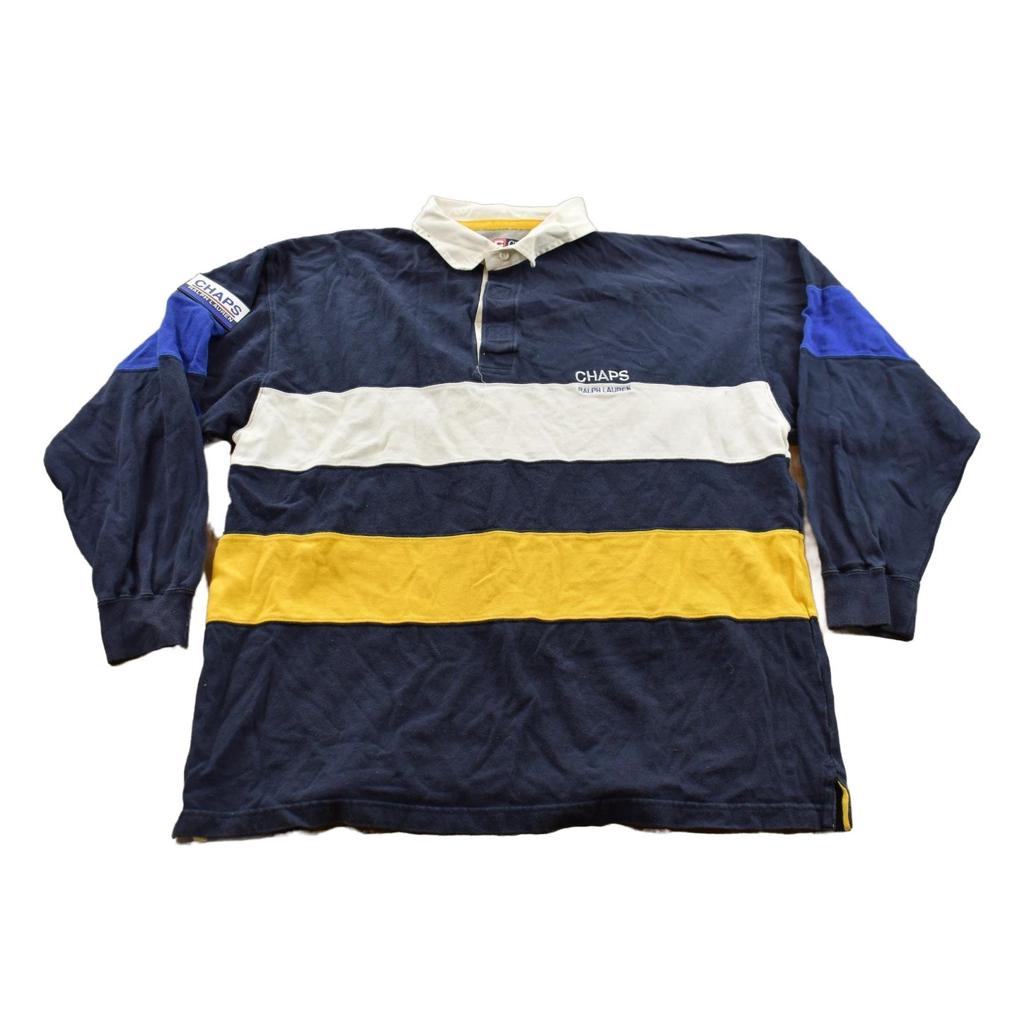 Proper Vintage Clothing > Gender Neutral Adult Clothing > Hoodies & Sweatshirts > Sweatshirts Vintage 1990s Chaps Ralph Lauren Rugby Sweater - Large