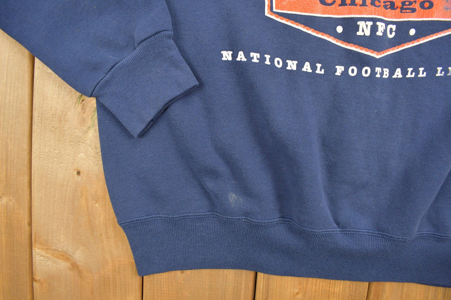 Proper Vintage Clothing > Gender Neutral Adult Clothing > Hoodies & Sweatshirts > Sweatshirts Vintage 1990s Chicago Bears Crewneck Sweatshirt / NFC / 90s Pullover / NFL / Sportswear / Athleisure / Made In USA