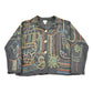 Proper Vintage Clothing > Gender Neutral Adult Clothing > Hoodies & Sweatshirts > Sweatshirts Vintage 1990s Chico's Embroidery Cardigan Sweater / Vintage Cardigan / Button Up / Patchwork / Embroidered / Abstract Design