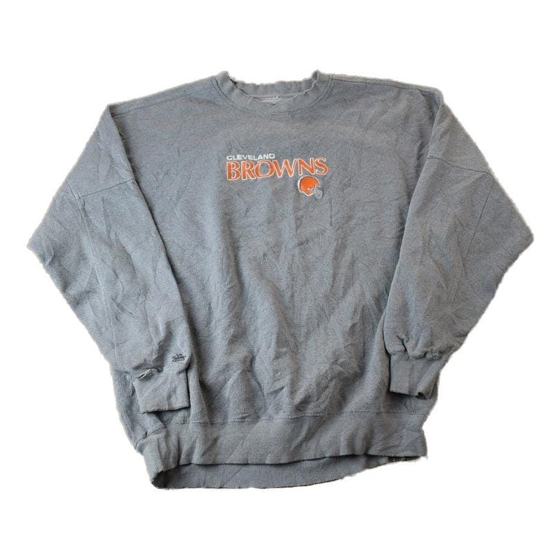 Proper Vintage Clothing > Gender Neutral Adult Clothing > Hoodies & Sweatshirts > Sweatshirts Vintage 1990s Cleveland Browns NFL Crewneck Sweatshirt / Made In USA / Football / Sportswear / Americana