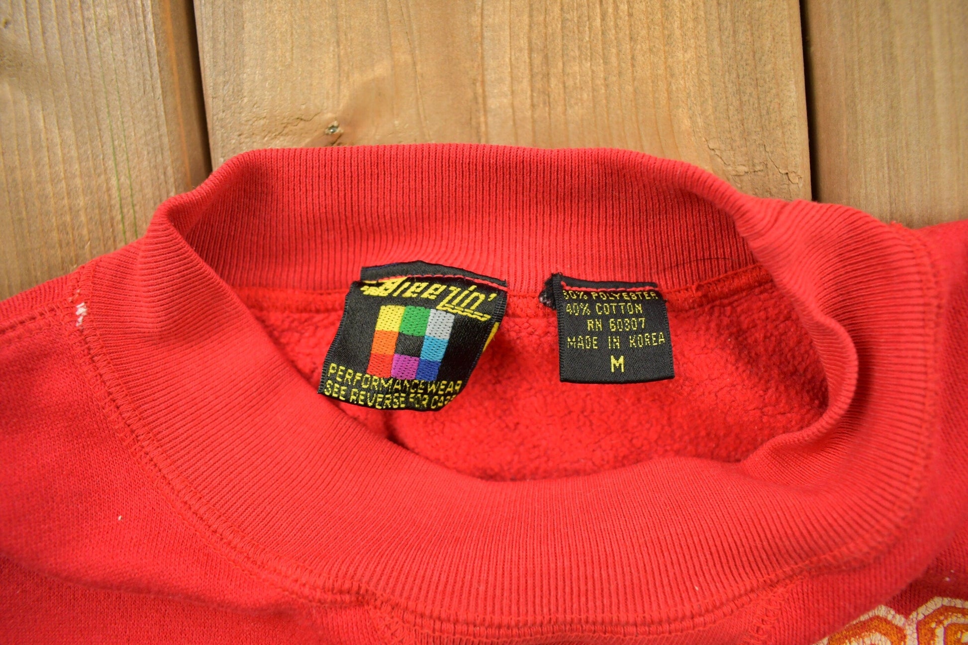 Proper Vintage Clothing > Gender Neutral Adult Clothing > Hoodies & Sweatshirts > Sweatshirts Vintage 1990s Confused State University Crewneck Sweatshirt / 90s Crewneck / Streetwear / Funny Sweater