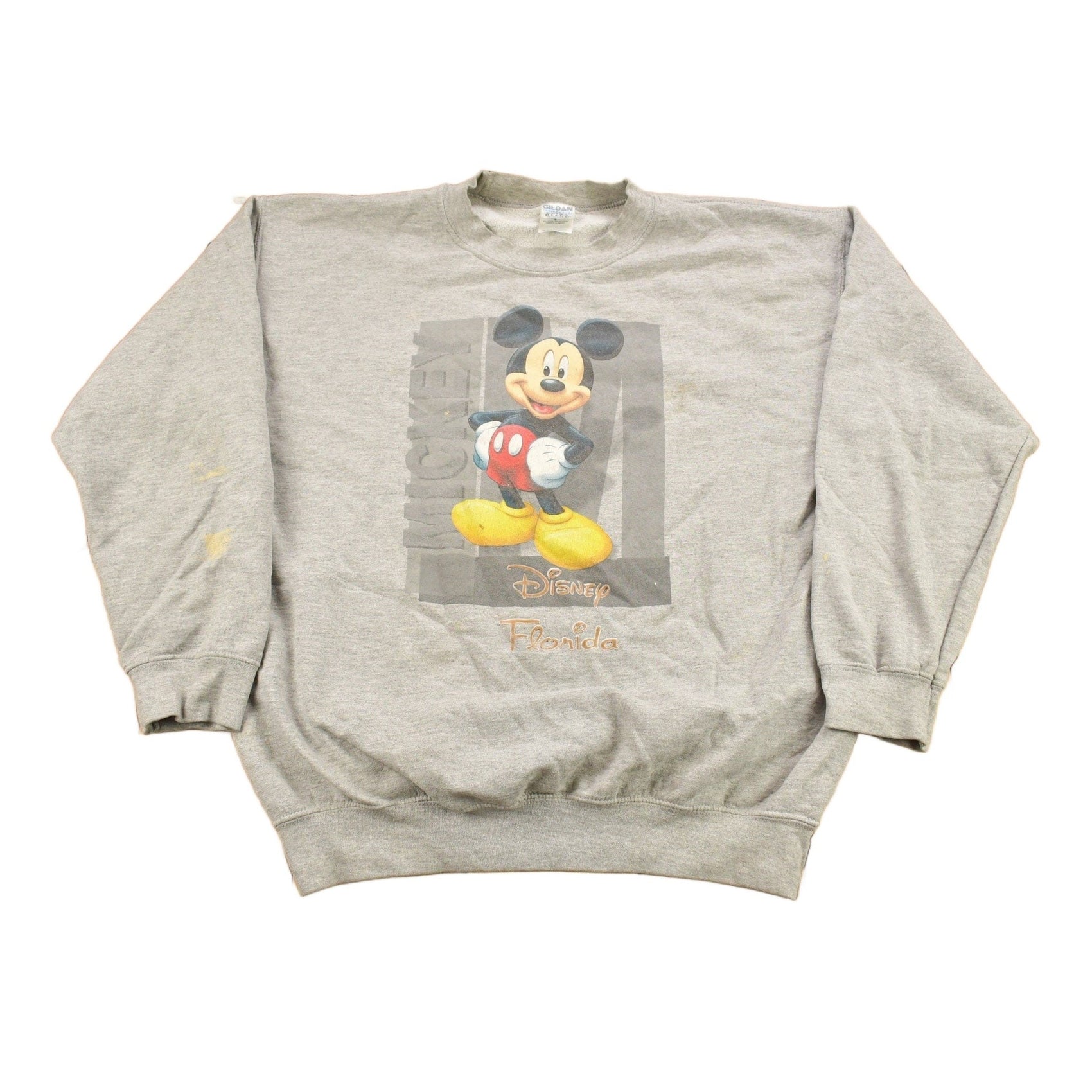 Proper Vintage Clothing > Gender Neutral Adult Clothing > Hoodies & Sweatshirts > Sweatshirts Vintage 1990s Disney Florida Mickey Mouse Crewneck / Vintage Sweatshirt / Vintage Disney / Mickey Sweater
