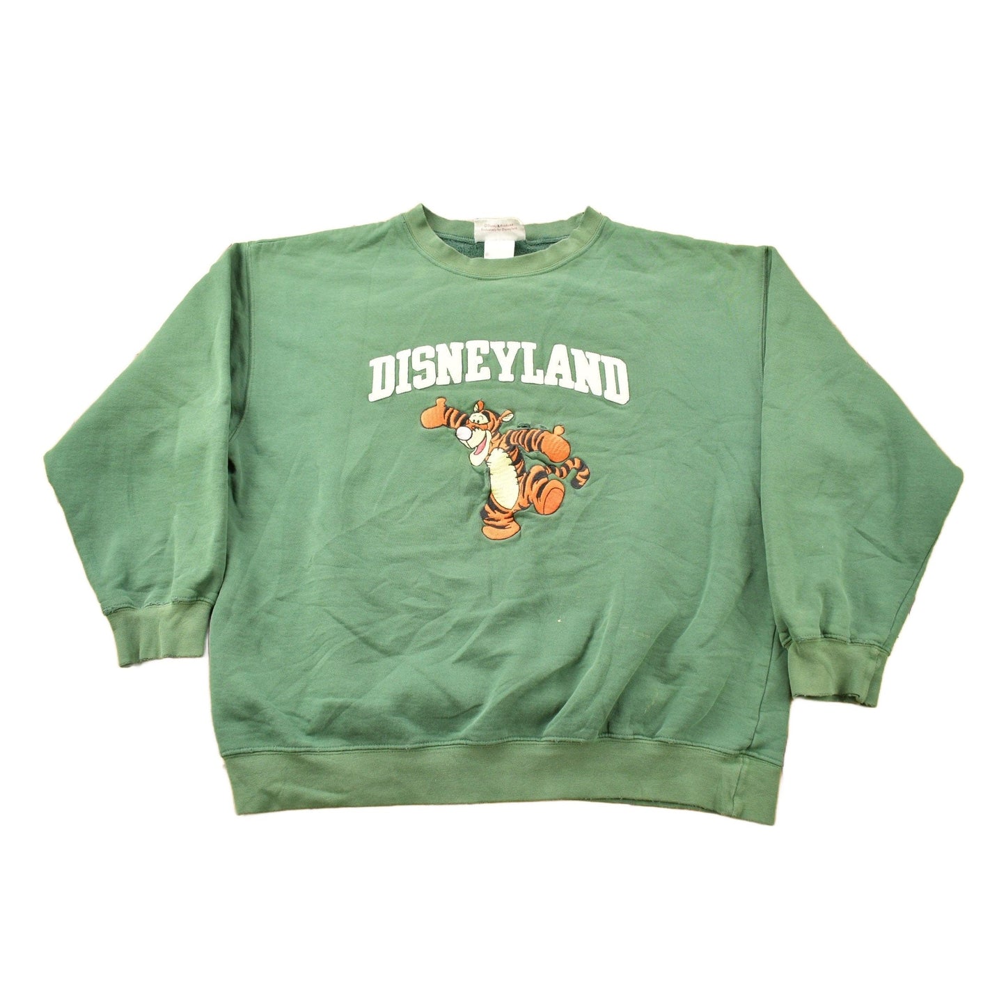 Proper Vintage Clothing > Gender Neutral Adult Clothing > Hoodies & Sweatshirts > Sweatshirts Vintage 1990s DisneyLand Tigger Crewneck Sweatshirt / Made in USA / 90s Crewneck / Souvenir / Embroidered