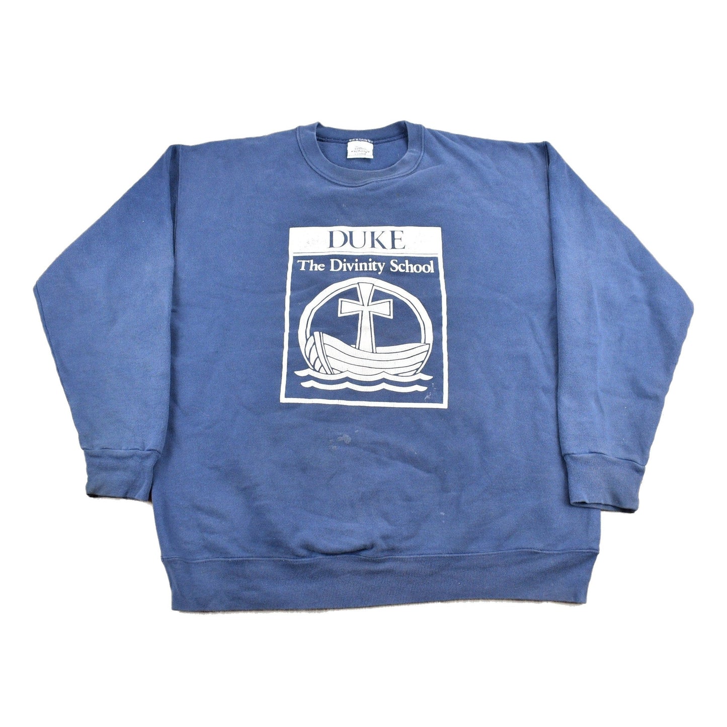 Proper Vintage Clothing > Gender Neutral Adult Clothing > Hoodies & Sweatshirts > Sweatshirts Vintage 1990s Duke University The Divinity School Collegiate Crewneck / Made In USA / NCAA Sweatshirt / Sportswear / Americana