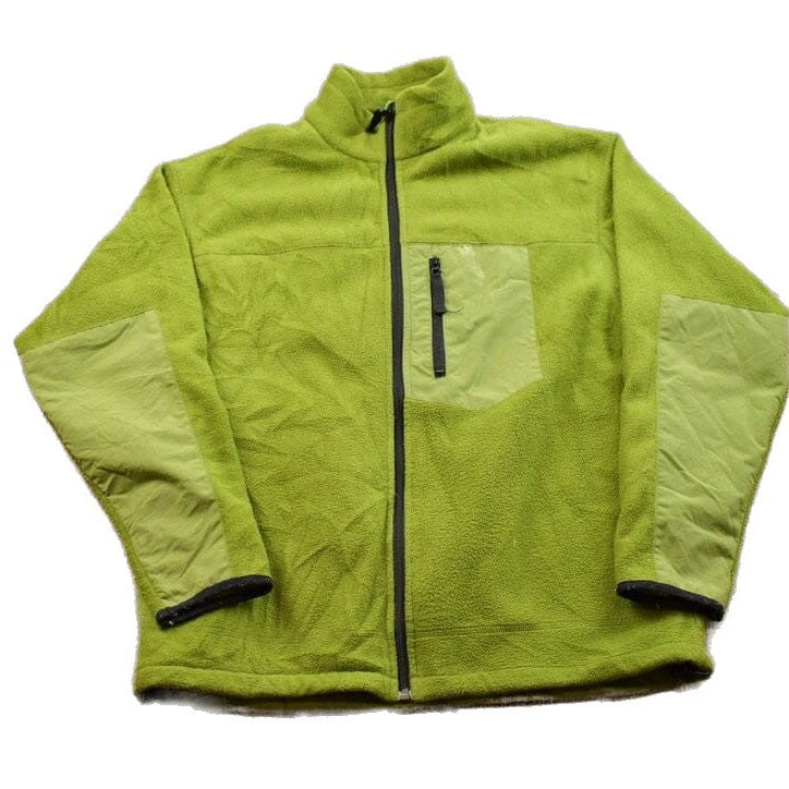 Proper Vintage Clothing > Gender Neutral Adult Clothing > Hoodies & Sweatshirts > Sweatshirts Vintage 1990s Duluth Green Fleece Sweater / Outdoorsman / 90s Sweater / Streetwear / Hiking / Fleece Zip up / Duluth Trading / 90s Fleece