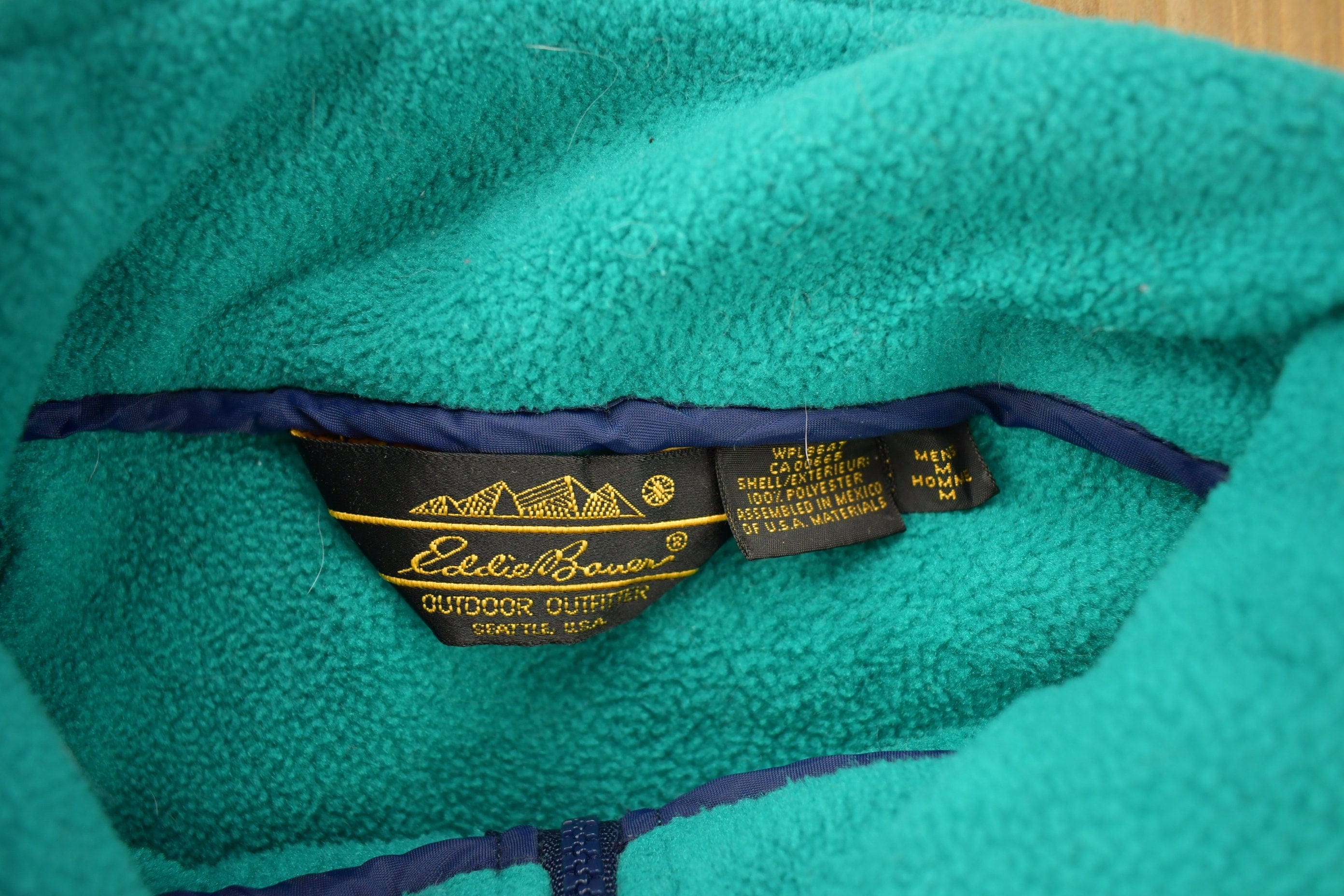 Vintage 1990s Eddie Bauer Quarter Zip Fleece Sweater – Proper Vintage