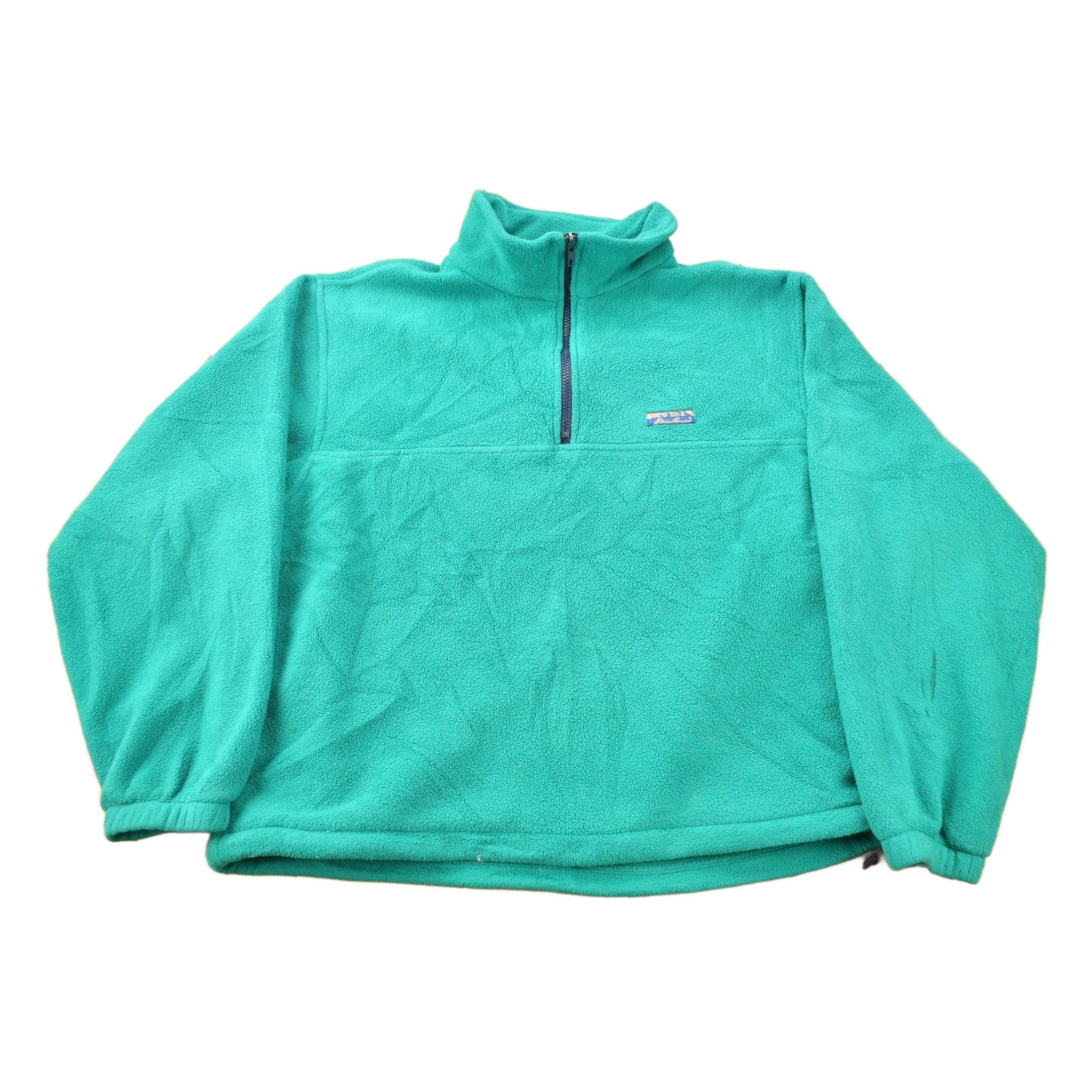 Vintage 1990s Eddie Bauer Quarter Zip Fleece Sweater – Proper Vintage