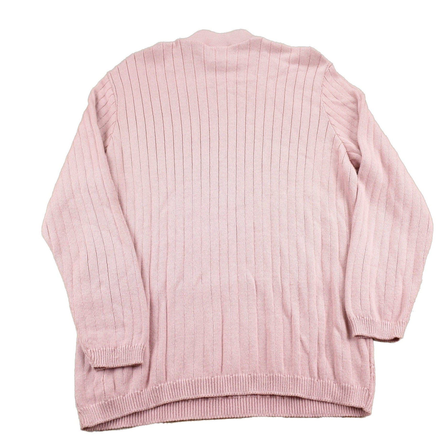 Proper Vintage Clothing > Gender Neutral Adult Clothing > Hoodies & Sweatshirts > Sweatshirts Vintage 1990s Excelsior Pink Cable Knitt Mockneck Sweater / Vintage Sweater / Made In Canada