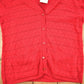 Proper Vintage Clothing > Gender Neutral Adult Clothing > Hoodies & Sweatshirts > Sweatshirts Vintage 1990s Excelsior Red Knit Cardigan Sweater / Vintage Cardigan / Made In Canada / Deadstock With Tags