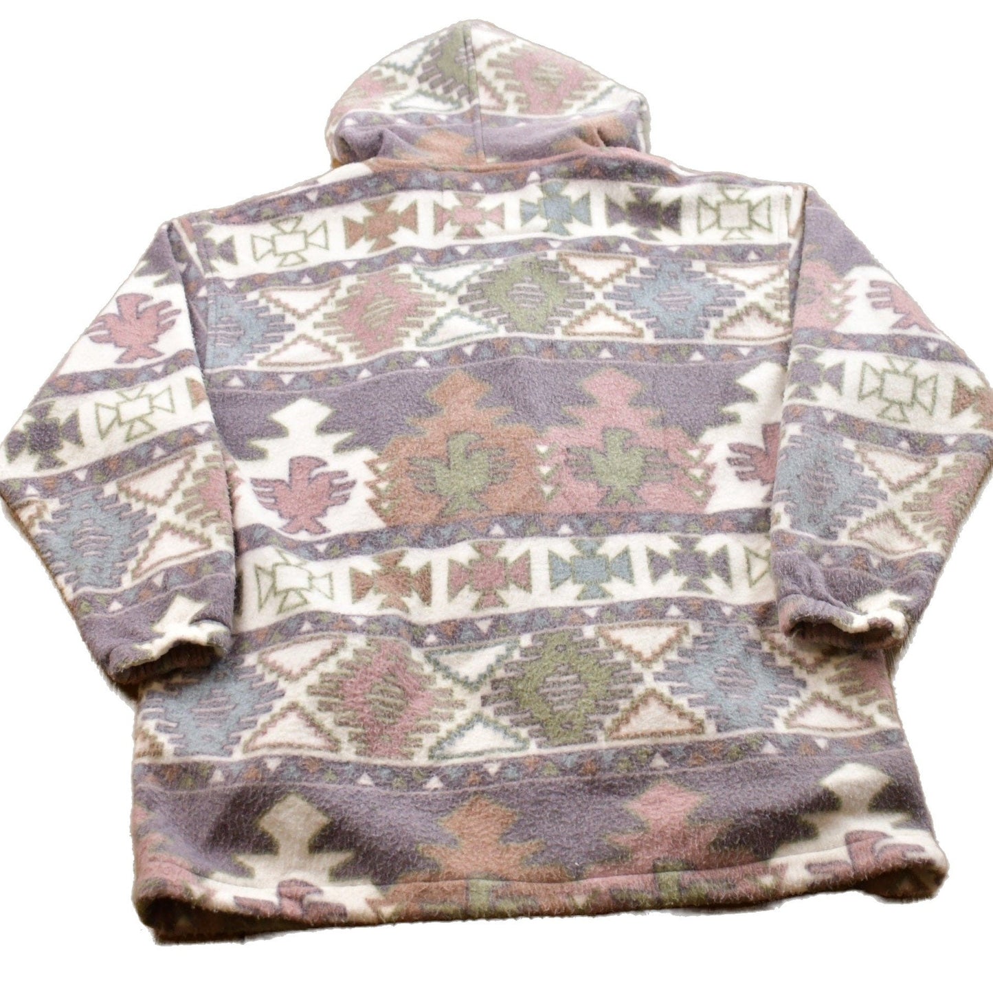 Proper Vintage Clothing > Gender Neutral Adult Clothing > Hoodies & Sweatshirts > Sweatshirts Vintage 1990s G4000 Aztec Pattern Fleece Sweater / Outdoorsman / 90s Sweater / Streetwear / Hiking / Fleece Zip up / Aztec Theme