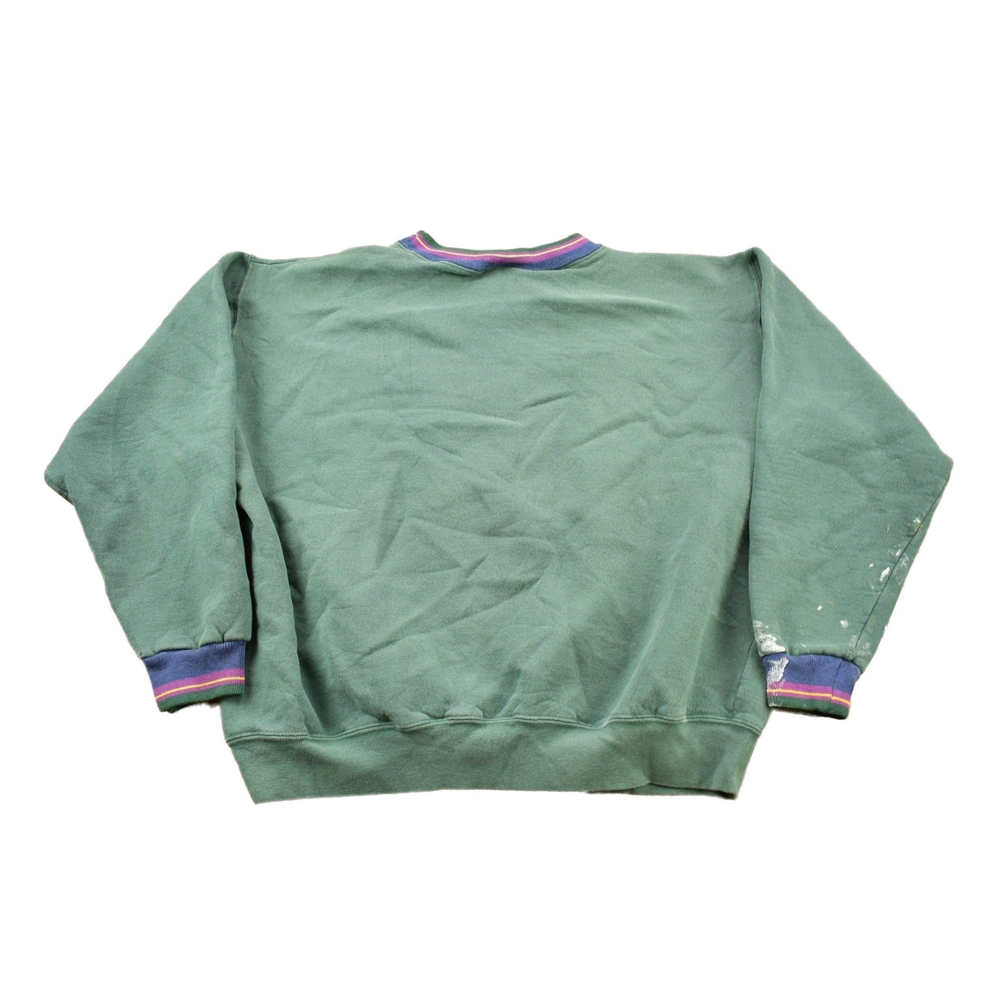 Proper Vintage Clothing > Gender Neutral Adult Clothing > Hoodies & Sweatshirts > Sweatshirts Vintage 1990s George Mason University Collegiate Crewneck / Distressed / NCAA Sweatshirt / Sportswear / Made In USA