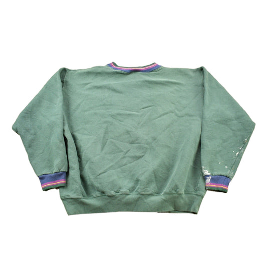 Proper Vintage Clothing > Gender Neutral Adult Clothing > Hoodies & Sweatshirts > Sweatshirts Vintage 1990s George Mason University Collegiate Crewneck / Distressed / NCAA Sweatshirt / Sportswear / Made In USA