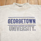 Proper Vintage Clothing > Gender Neutral Adult Clothing > Hoodies & Sweatshirts > Sweatshirts Vintage 1990s Georgetown University Collegiate Mockneck Sweater / Made In USA / Woolly Threads / Americana / Heavy Weight