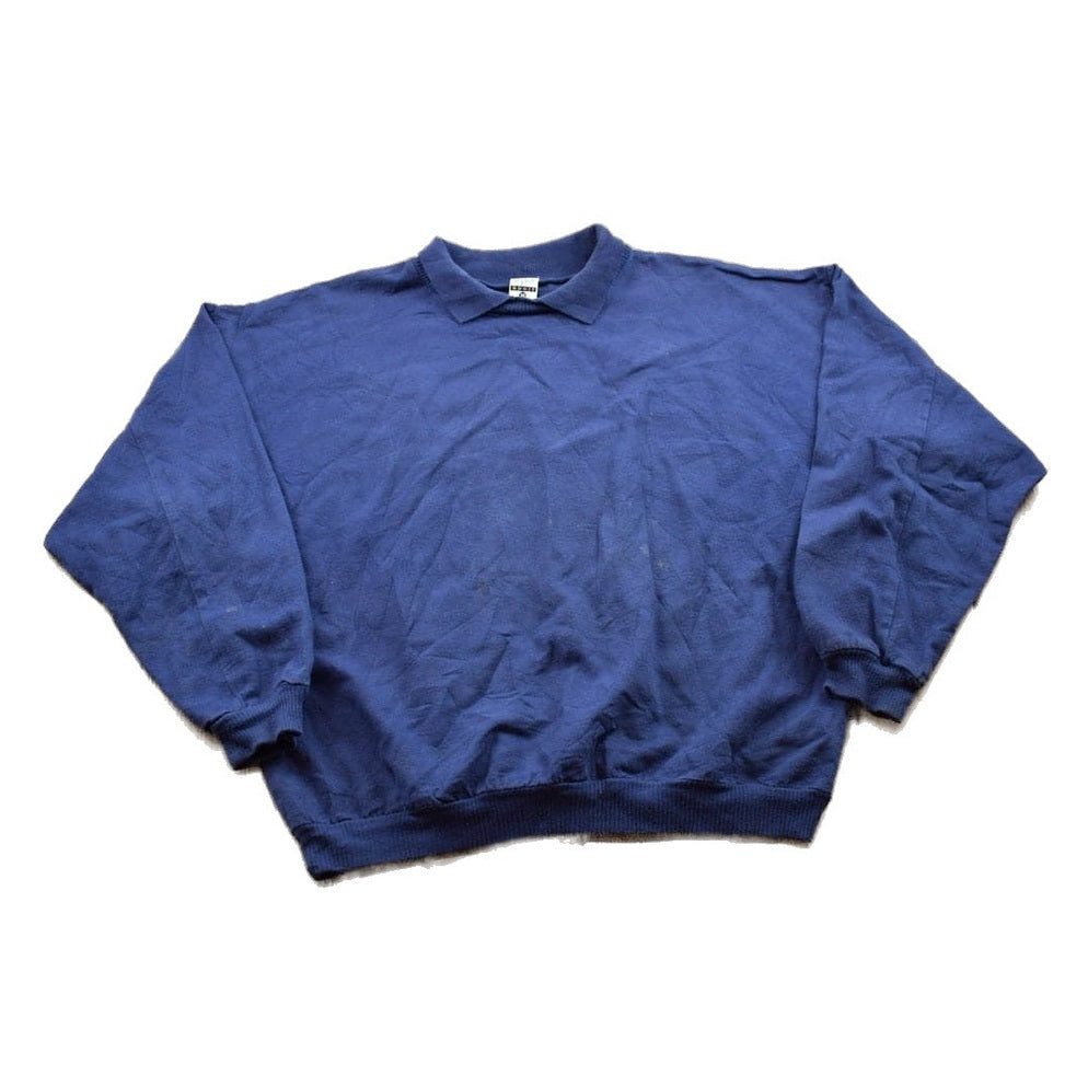 Proper Vintage Clothing > Gender Neutral Adult Clothing > Hoodies & Sweatshirts > Sweatshirts Vintage 1990s Gopher Sport Blank Collared Sweatshirt / 90s Sweatshirt / Made In USA / Essential / Streetwear / Vintage Blank Sweater