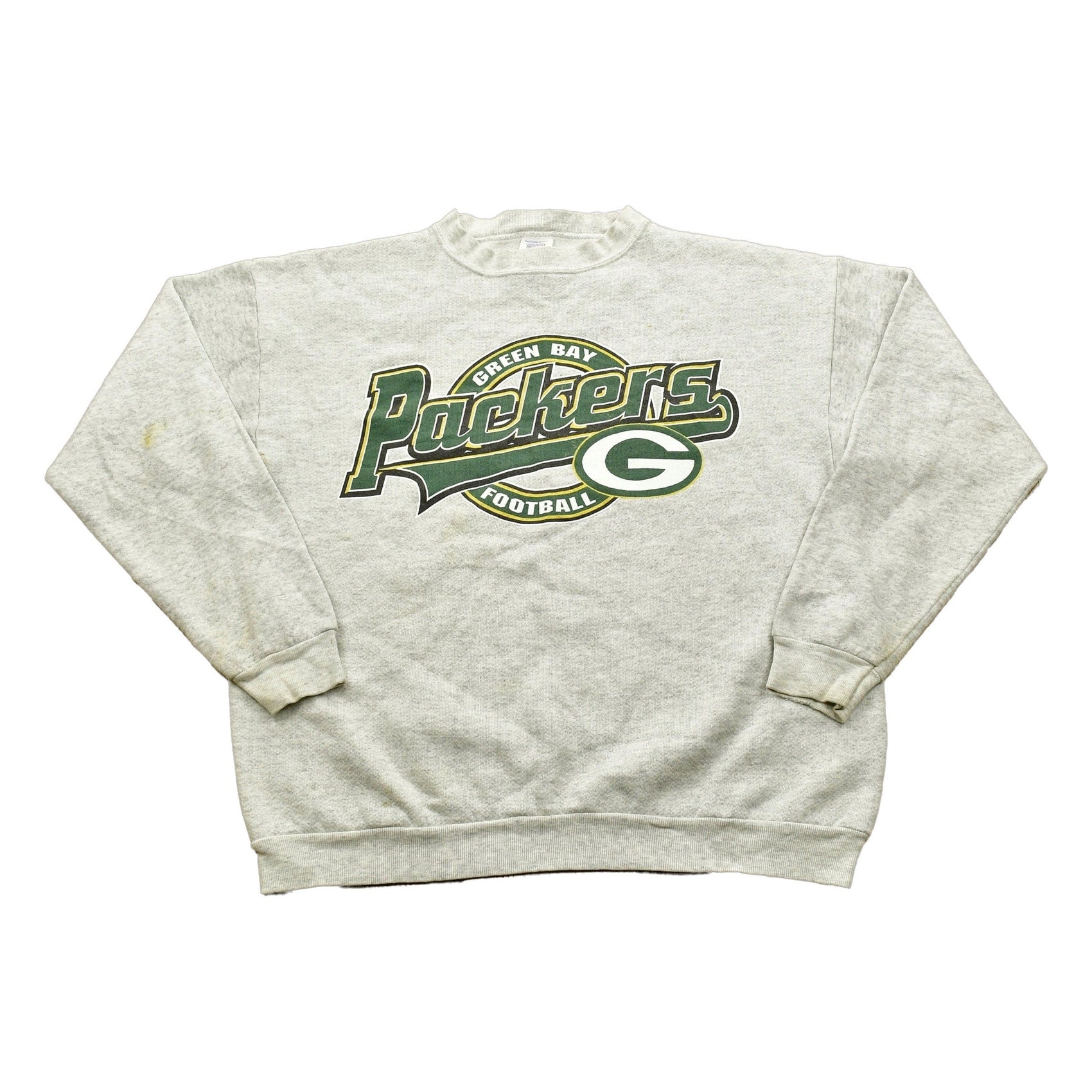 Proper Vintage Clothing > Gender Neutral Adult Clothing > Hoodies & Sweatshirts > Sweatshirts Vintage 1990s Greenbay Packers Crewneck Sweatshirt / Made In USA / 90s Crewneck / NFL Streetwear / Athleisure