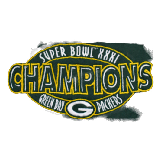 Proper Vintage Clothing > Gender Neutral Adult Clothing > Hoodies & Sweatshirts > Sweatshirts Vintage 1990s Greenbay Packers Superbowl XXXI Crewneck / Made In USA / Football / Sportswear / Athleisure / Americana / Superbowl XXXI