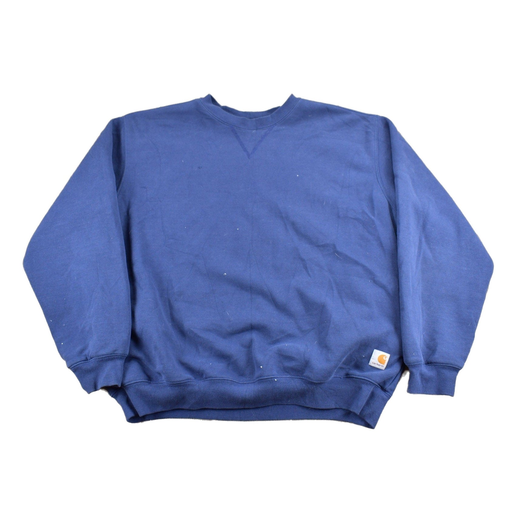 Proper Vintage Clothing > Gender Neutral Adult Clothing > Hoodies & Sweatshirts > Sweatshirts Vintage 1990s Heavy Weight Carhartt Crewneck Sweatshirt / 90s Crewneck / Vintage Workwear / Faded