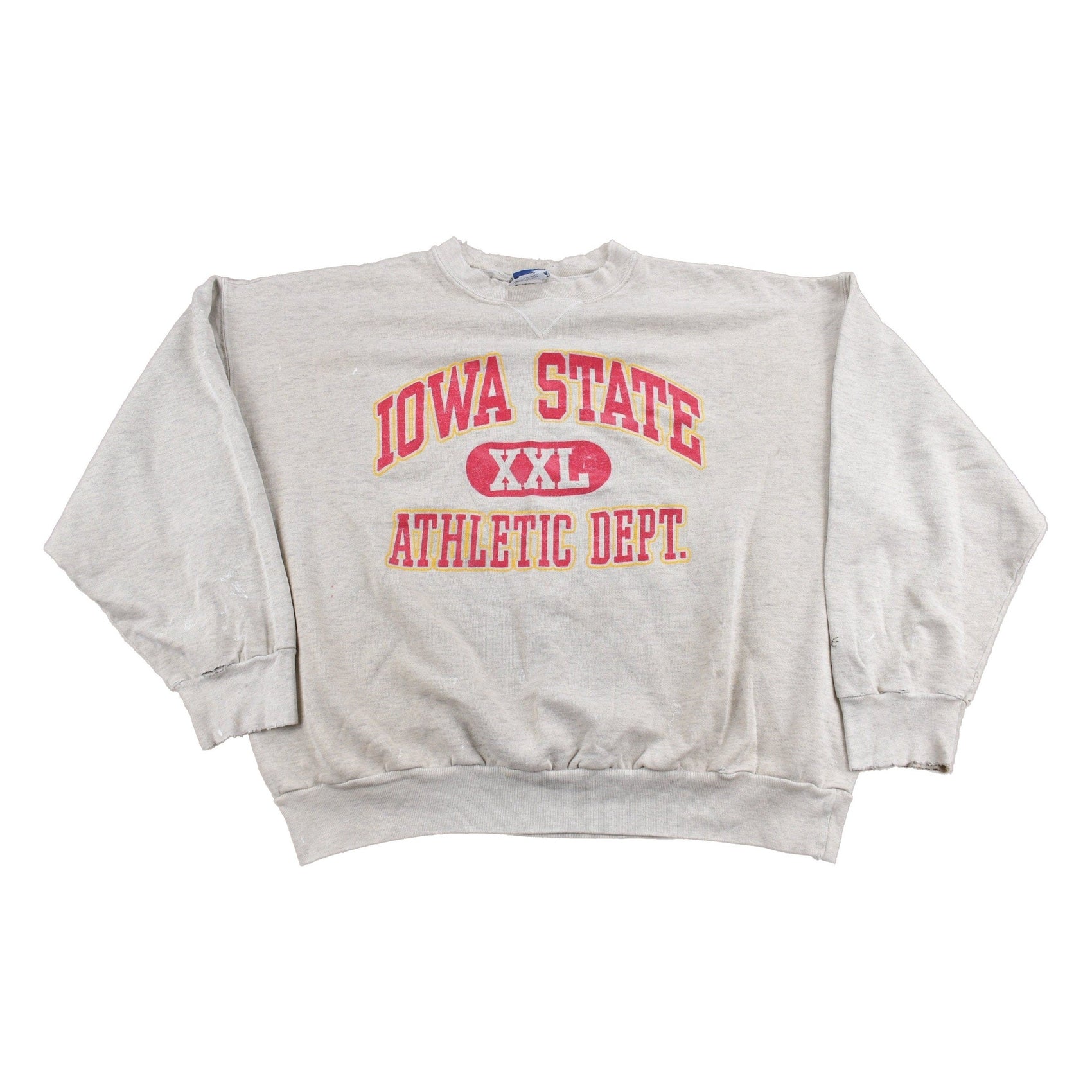 Proper Vintage Clothing > Gender Neutral Adult Clothing > Hoodies & Sweatshirts > Sweatshirts Vintage 1990s Iowa State University Collegiate Crewneck / NCAA Sweatshirt / Sportswear / Americana