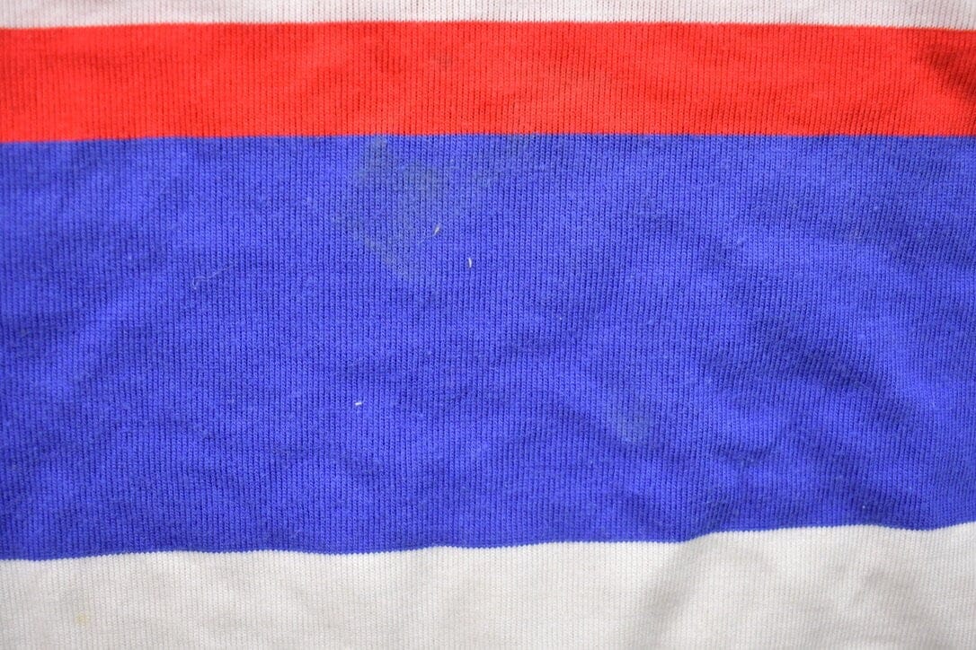 Proper Vintage Clothing > Gender Neutral Adult Clothing > Hoodies & Sweatshirts > Sweatshirts Vintage 1990s Jacklyn Sport Striped Crewneck Sweatshirt / 90s Crewneck / Made In USA / Essential / Streetwear / 90s Striped Sweatshirt