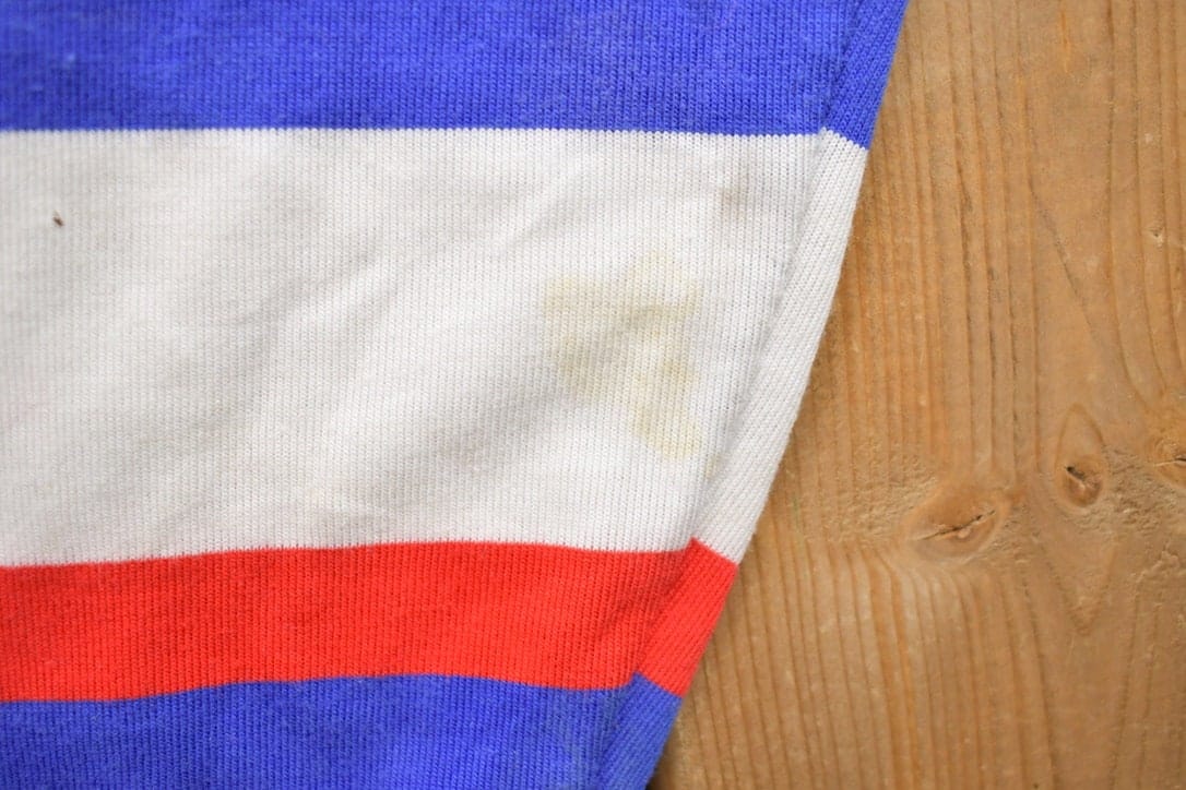 Proper Vintage Clothing > Gender Neutral Adult Clothing > Hoodies & Sweatshirts > Sweatshirts Vintage 1990s Jacklyn Sport Striped Crewneck Sweatshirt / 90s Crewneck / Made In USA / Essential / Streetwear / 90s Striped Sweatshirt