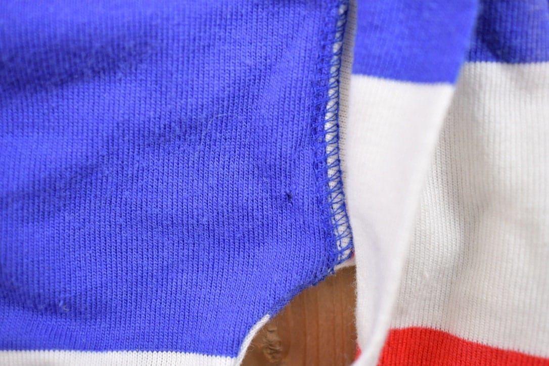 Proper Vintage Clothing > Gender Neutral Adult Clothing > Hoodies & Sweatshirts > Sweatshirts Vintage 1990s Jacklyn Sport Striped Crewneck Sweatshirt / 90s Crewneck / Made In USA / Essential / Streetwear / 90s Striped Sweatshirt