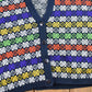 Proper Vintage Clothing > Gender Neutral Adult Clothing > Hoodies & Sweatshirts > Sweatshirts Vintage 1990s Jamie Scott Knitted Cardigan Sweater / Vintage 90s Knit / Colourful Cardigan Sweatshirt / Nanaimo Canada