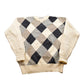 Proper Vintage Clothing > Gender Neutral Adult Clothing > Hoodies & Sweatshirts > Sweatshirts Vintage 1990s John Ashford Lambswool Argyle Crewneck Sweater / Vintage 90s Crewneck / All Over Pattern / Sweatshirt / Abstract Pattern