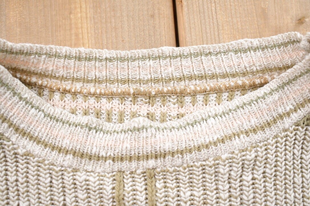 Proper Vintage Clothing > Gender Neutral Adult Clothing > Hoodies & Sweatshirts > Sweatshirts Vintage 1990s Knitted Check Crewneck Sweater / Vintage 90s Crewneck / All Over Pattern / Colorful / Sweatshirt / Abstract Pattern / Knit