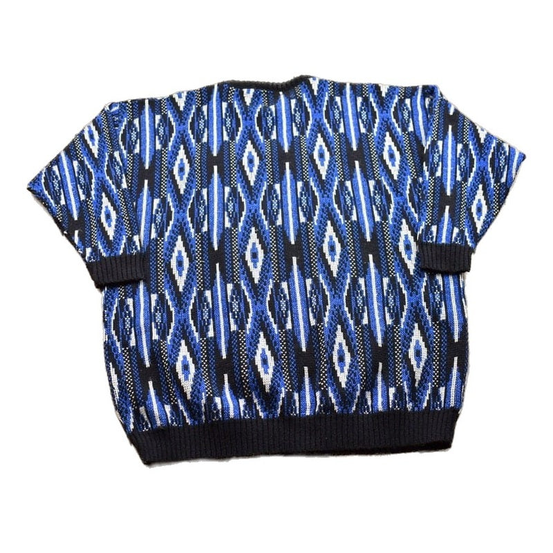 Proper Vintage Clothing > Gender Neutral Adult Clothing > Hoodies & Sweatshirts > Sweatshirts Vintage 1990s Knitted Crewneck Sweater / Vintage 90s Crewneck / All Over Pattern / Colorful / Sweatshirt / Abstract Pattern
