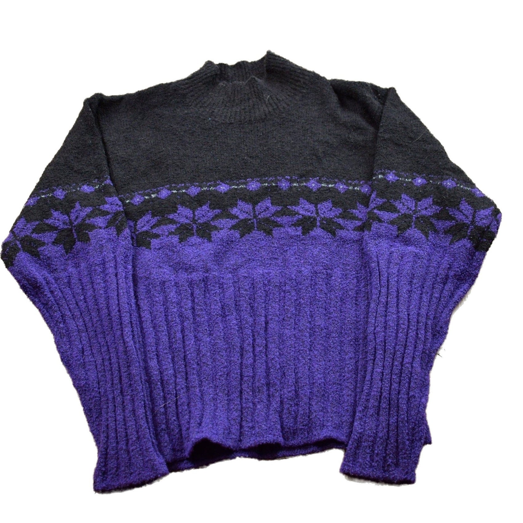 Proper Vintage Clothing > Gender Neutral Adult Clothing > Hoodies & Sweatshirts > Sweatshirts Vintage 1990s Knitted Crewneck Sweater / Vintage 90s Crewneck / All Over Pattern / Colorful / Sweatshirt / Abstract Pattern / Color Block