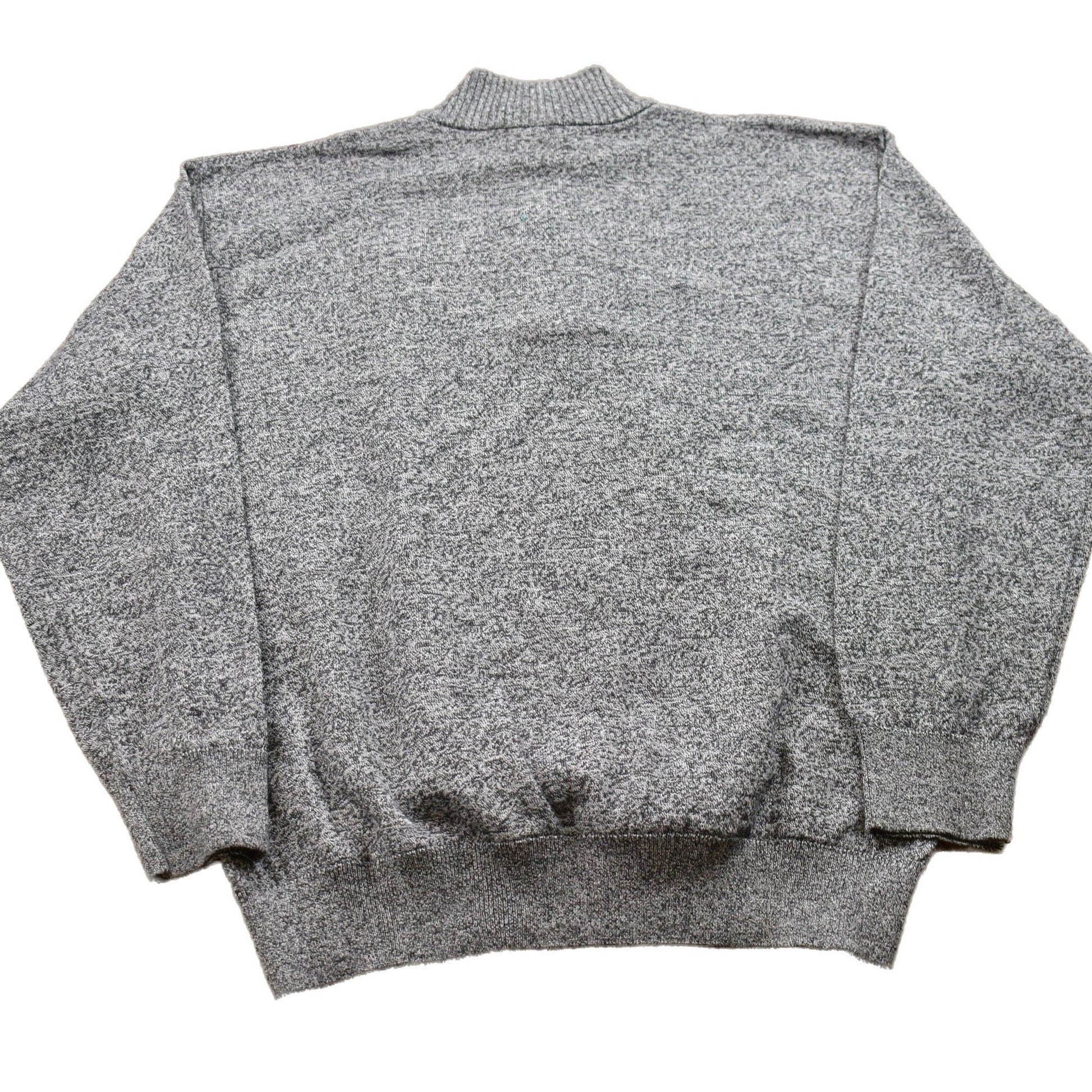 Proper Vintage Clothing > Gender Neutral Adult Clothing > Hoodies & Sweatshirts > Sweatshirts Vintage 1990s Knitted Quarter Zip Sweater / Vintage 90s Knit Sweater / All Over Pattern / Sweatshirt / Abstract Pattern / Made In Canada