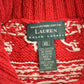 Proper Vintage Clothing > Gender Neutral Adult Clothing > Hoodies & Sweatshirts > Sweatshirts Vintage 1990s Lauren Ralph Lauren Snowflake Knit Women's Sweater / Vintage Ralph Lauren / All Over Pattern
