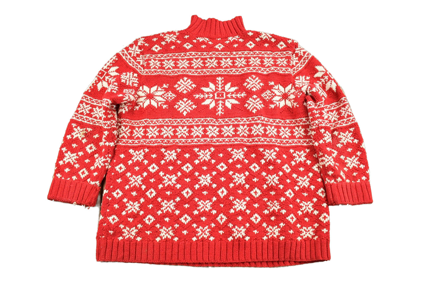 Proper Vintage Clothing > Gender Neutral Adult Clothing > Hoodies & Sweatshirts > Sweatshirts Vintage 1990s Lauren Ralph Lauren Snowflake Knit Women's Sweater / Vintage Ralph Lauren / All Over Pattern