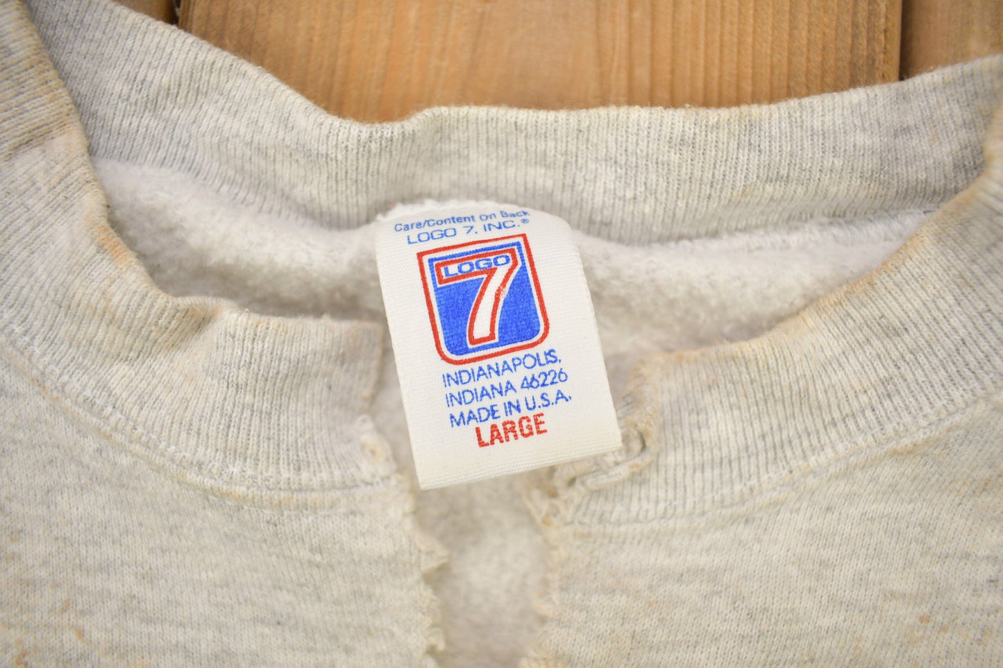 Proper Vintage Clothing > Gender Neutral Adult Clothing > Hoodies & Sweatshirts > Sweatshirts Vintage 1990s Mighty Ducks Of Anaheim NHL Logo 7 Crewneck Sweatshirt / Distressed / Sportswear / Athleisure / Americana / Made In USA