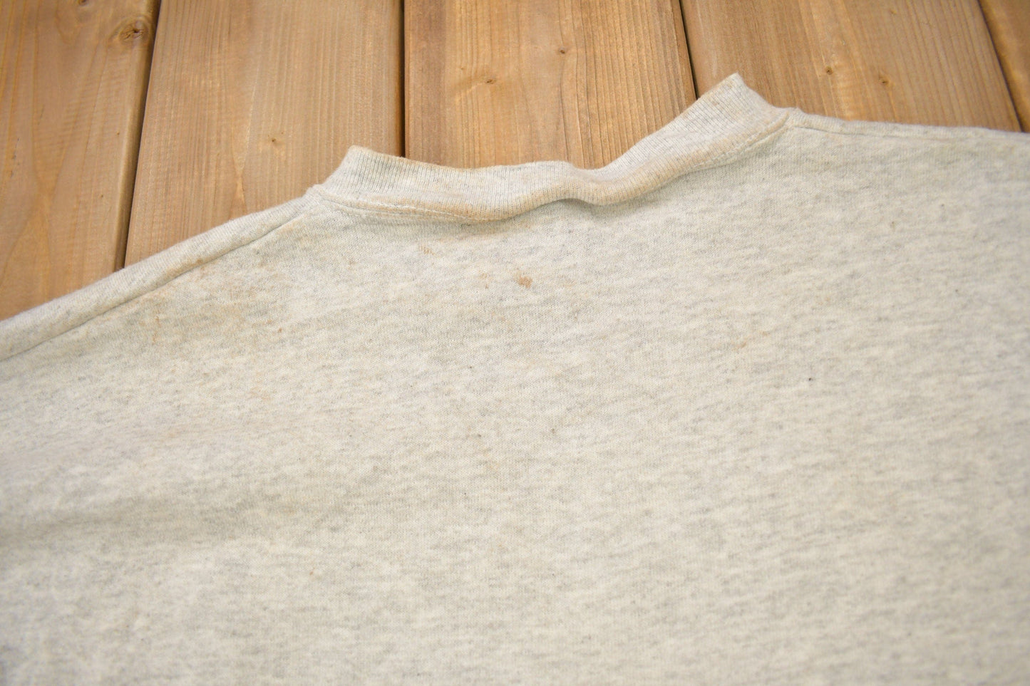 Proper Vintage Clothing > Gender Neutral Adult Clothing > Hoodies & Sweatshirts > Sweatshirts Vintage 1990s Mighty Ducks Of Anaheim NHL Logo 7 Crewneck Sweatshirt / Distressed / Sportswear / Athleisure / Americana / Made In USA