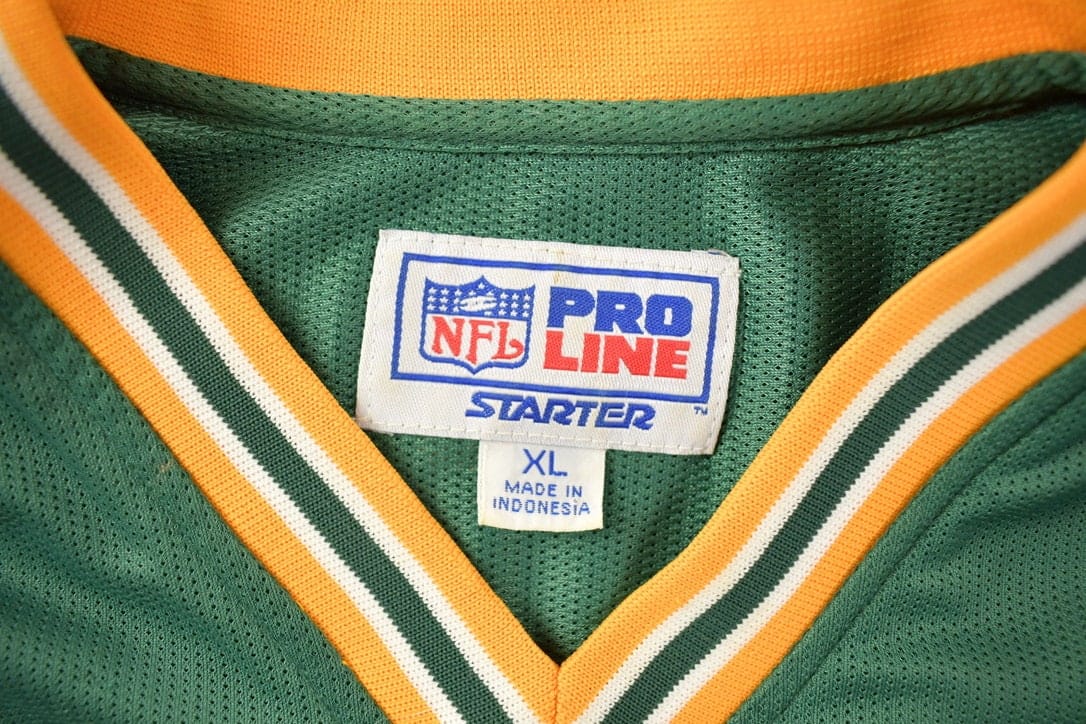 Proper Vintage Clothing > Gender Neutral Adult Clothing > Hoodies & Sweatshirts > Sweatshirts Vintage 1990s NFL Greenbay Packers Pro Line Starter Mesh Jersey / Football / Sportswear / Americana / Green Bay Wisconsin / Size Medium /