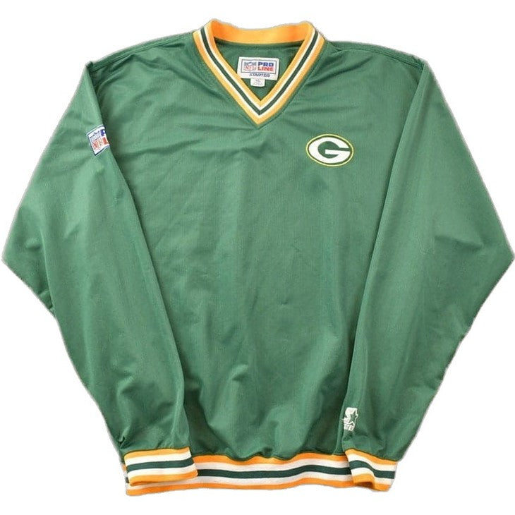 Proper Vintage Clothing > Gender Neutral Adult Clothing > Hoodies & Sweatshirts > Sweatshirts Vintage 1990s NFL Greenbay Packers Pro Line Starter Mesh Jersey / Football / Sportswear / Americana / Green Bay Wisconsin / Size Medium /